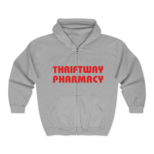 Thriftway Pharmacy Hoodie, Unisex Zip Up Sweatshirt, Casual Outerwear, Gift for Pharmacy Lovers, Comfortable Everyday Wear, Unique [...]
