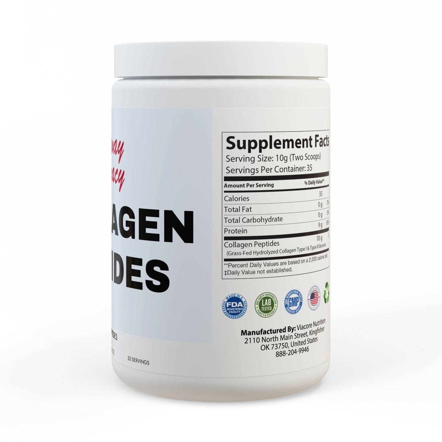 Collagen Peptides Type I & III Supplement (350g, 12.3oz)